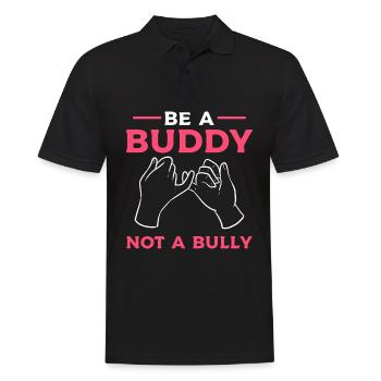 Bullying - Men's Polo Shirt - black - Front - Kai (181cm)