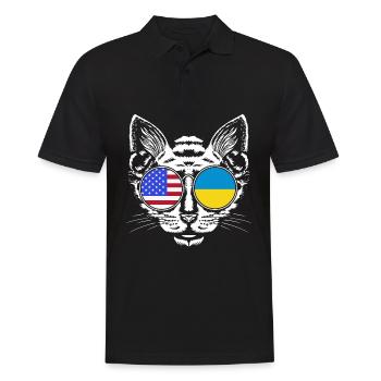 Ukraine - Polo Homme - noir - Devant - Kai (181cm)