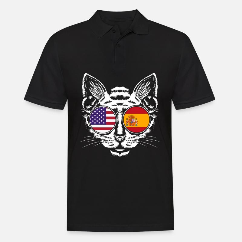 Spanisch - Männer Poloshirt - Schwarz