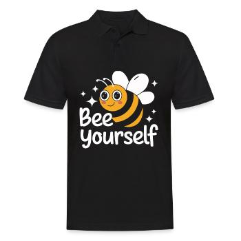 Honigbiene Imker Bienen Biene - Männer Poloshirt - Schwarz - Vorne - Kai (181cm)