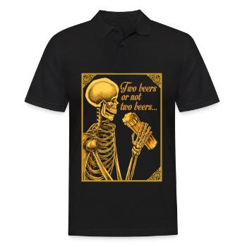 DEUX BIÈRES OU PAS DEUX BIÈRES - Polo Homme - noir - Devant - Kai (181cm)