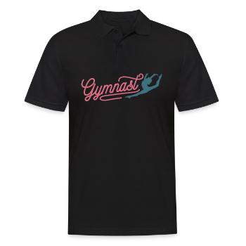 Gymnastics Gymnastics Gymnastics Athletics - Men's Polo Shirt - black - Front - Kai (181cm)