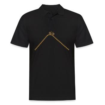Conception de chaîne de vélo - Polo Homme - noir - Devant - Kai (181cm)