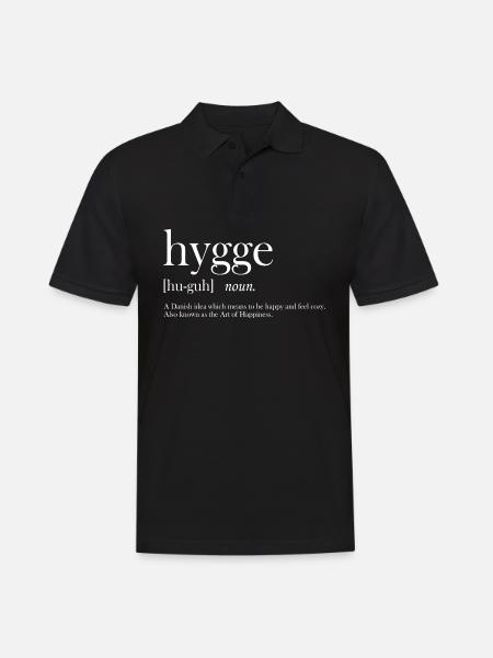 Hygge gave Skandinavisk Nord - Herre poloshirt - sort