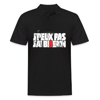 J'peux pas j'ai biberon - Polo Homme - noir - Devant - Kai (181cm)