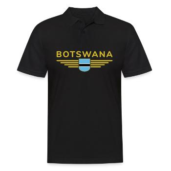 T-shirt Botswana pour les fans - Polo Homme - noir - Devant - Kai (181cm)