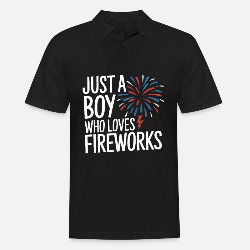 Pyrotechnie Feux d’artifice Pyrotechnie - Polo Homme - noir