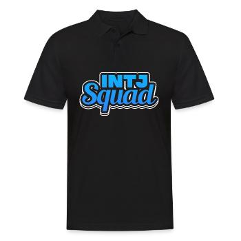 INTJ Squad Psychological Personality Introverted - Männer Poloshirt - Schwarz - Vorne - Kai (181cm)