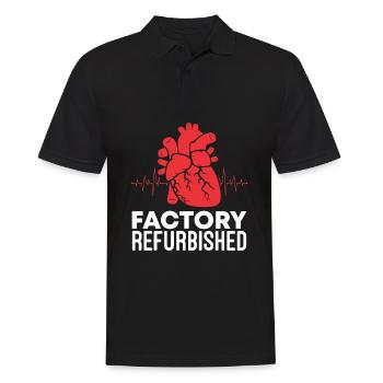 Factory Refurbished Heart Surgery Heart Surgery Gift - Men's Polo Shirt - black - Front - Kai (181cm)