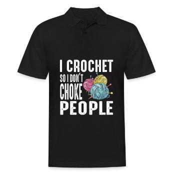 Crochet mamie crochet aiguille fil de couture couture - Polo Homme - noir - Devant - Kai (181cm)