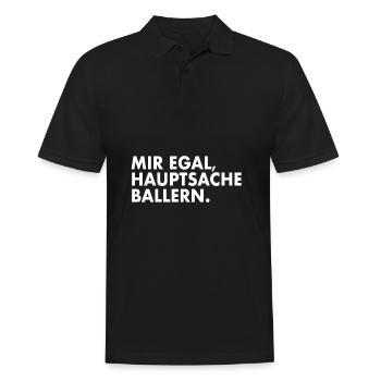 Ballern Drogen Techno Rave Raver Ecstasy MDMA - Männer Poloshirt - Schwarz - Vorne - Kai (181cm)