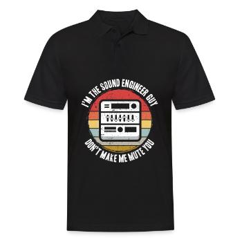 Sound Engineer Sound Engineer Sound Engineer Music DJ - Men's Polo Shirt - black - Front - Kai (181cm)