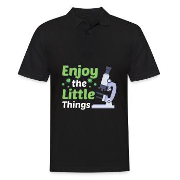 Microbiology Biology Student Biologist Laboratory - Men's Polo Shirt - black - Front - Kai (181cm)