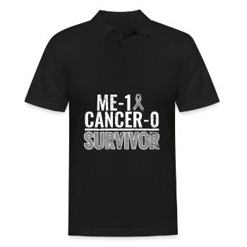 Gehirntumor Hirntumor Krebs Survivor Chemo Krebs - Männer Poloshirt - Schwarz - Vorne - Kai (181cm)