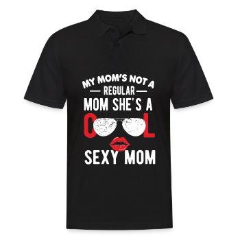 Sexy maman fête mère maman maman maman maman parents - Polo Homme - noir - Devant - Kai (181cm)