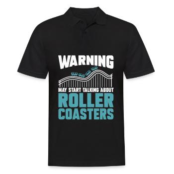 Roller Coaster Amusement Park Amusement Park - Men's Polo Shirt - black - Front - Kai (181cm)