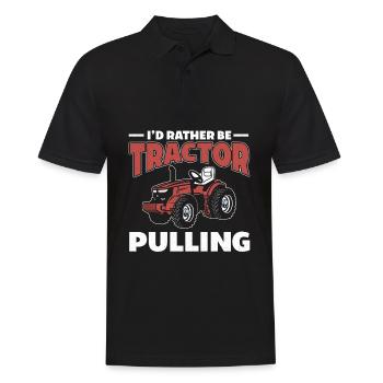 Tractor Pulling Tractor Trekker Farmer Farmer - Men's Polo Shirt - black - Front - Kai (181cm)