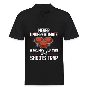 Schießsport Tontaubenschießen Tontaube Schießen - Männer Poloshirt - Schwarz - Vorne - Kai (181cm)