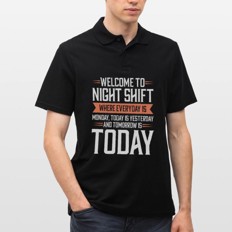 Night shift Work Shiftwork Shiftwork Workers Men's Polo Shirt