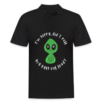 Tut mir leid, habe ich meine Augen laut verdreht - Männer Poloshirt - Schwarz - Vorne - Kai (181cm)