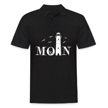Leuchtturm Moin Anker - Männer Poloshirt - Schwarz - Vorne - Kai (181cm)