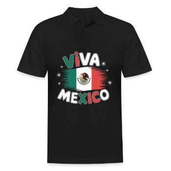 Mexico Mexico Mexican Spanish - Men's Polo Shirt - black - Front - Kai (181cm)