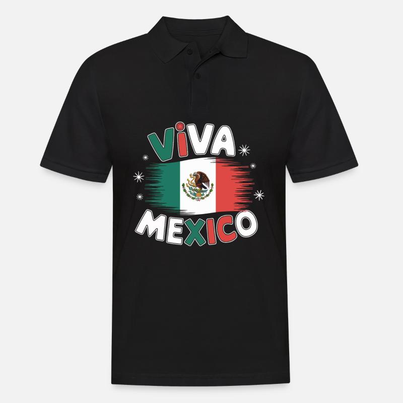 Mexique Mexique Mexicain Espagnol - Polo Homme - noir