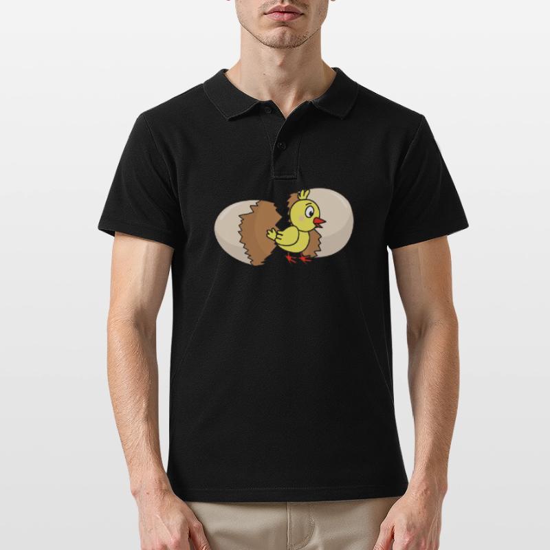 Chick poultry chicken chickens egg chicken egg easter egg Men's Polo Shirt