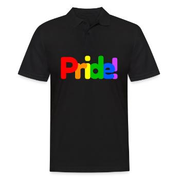 Pride Gay Pride LGBT - Polo Homme - noir - Devant - Kai (181cm)