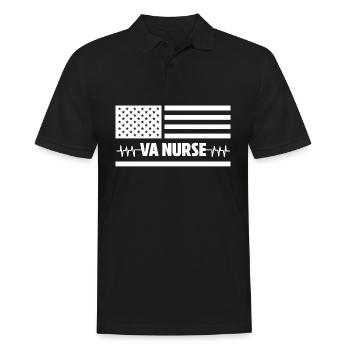 Infirmière VA - Polo Homme - noir - Devant - Kai (181cm)