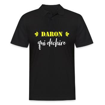 Daron Qui Déchire - Polo Homme - noir - Devant - Kai (181cm)