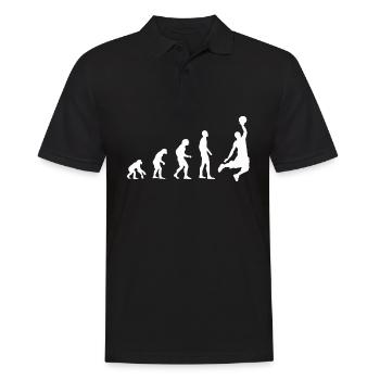Basketball Evolution | basketball - Men's Polo Shirt - black - Front - Kai (181cm)