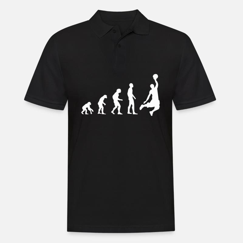 Basketball Evolution | Basket-ball - Polo Homme - noir