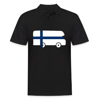 RV Finland Voyage Vacances Camper Autocollant - Polo Homme - noir - Devant - Kai (181cm)