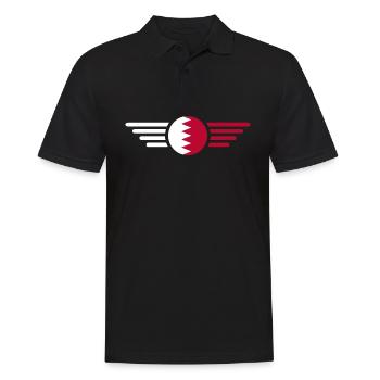 J’aime Bahreïn, T-shirt design de style élégance - Polo Homme - noir - Devant - Kai (181cm)