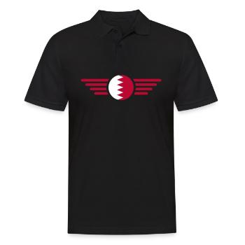 J’aime Bahreïn, T-shirt design de style élégance - Polo Homme - noir - Devant - Kai (181cm)