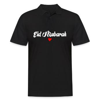 Islam Eid Mubarak - Männer Poloshirt - Schwarz - Vorne - Kai (181cm)