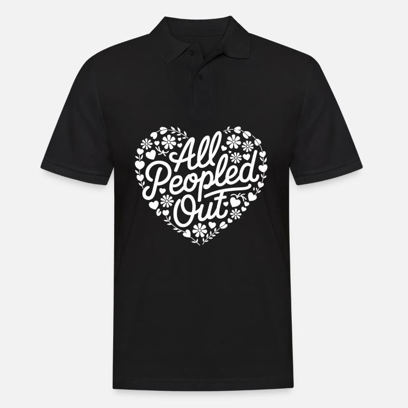 Introverti, antisocial, introverti - Polo Homme - noir
