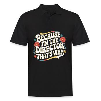 Filmmaker Film Director Cinematographer Film - Men's Polo Shirt - black - Front - Kai (181cm)