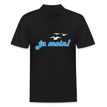Norden Ostsee Nordsee Nordeutschland Meer - Männer Poloshirt - Schwarz - Vorne - Kai (181cm)
