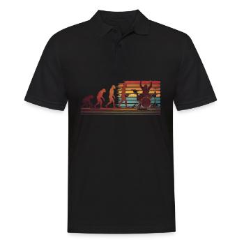 Batteur Evolution Drums - Polo Homme - noir - Devant - Kai (181cm)