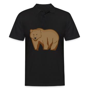 Grizzly Bear - Men's Polo Shirt - black - Front - Kai (181cm)