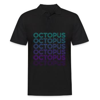 Octopus Octopus Rétro - Polo Homme - noir - Devant - Kai (181cm)