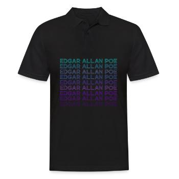 Edgar Allan Poe Retro - Men's Polo Shirt - black - Front - Kai (181cm)