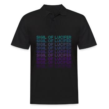 Seal of Lucifer Retro - Men's Polo Shirt - black - Front - Kai (181cm)
