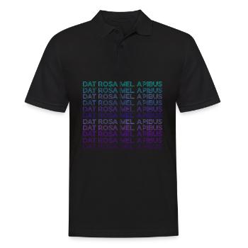 Dat Rosa Mel Apibus Emblème Rosicrucien Rétro - Polo Homme - noir - Devant - Kai (181cm)