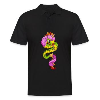 Quetzalcoatl Unicorn Aztec Feathered Snake Ma - Men's Polo Shirt - black - Front - Kai (181cm)