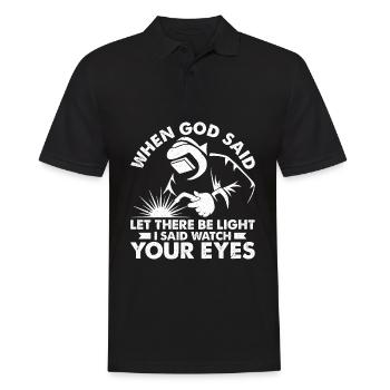 Funny Welder Welder Gift - Men's Polo Shirt - black - Front - Kai (181cm)