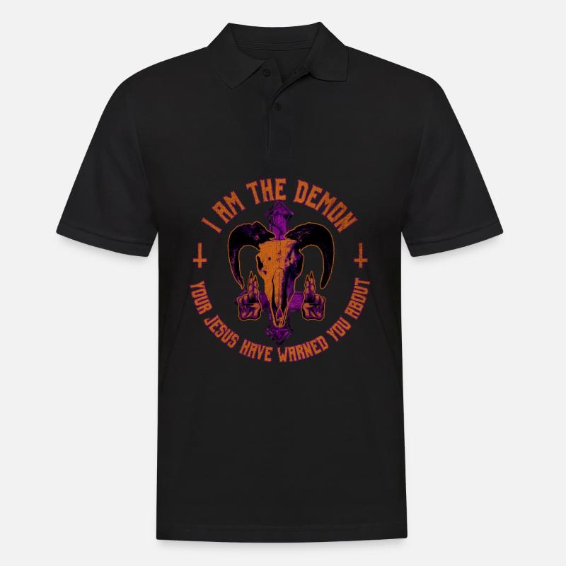 Baphomet-Geschenk - Männer Poloshirt - Schwarz