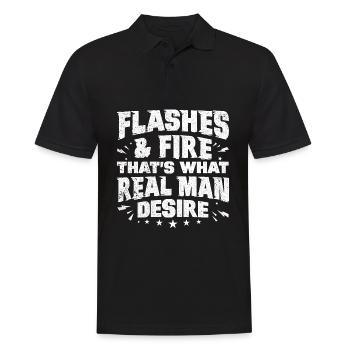Funny Welder Welder Gift - Men's Polo Shirt - black - Front - Kai (181cm)